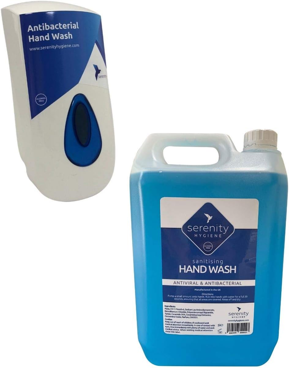 Serenity Hygiene Antiviral/Antibacterial Hand Wash (Dispenser + Refill)