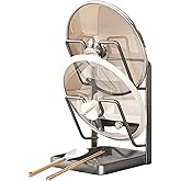 Kitchen Pot Lid Storage Rack - Pot Lid Holder - Pot Lid Rack while cooking - Pot Lid Organizer (Gray, 2-Layer)