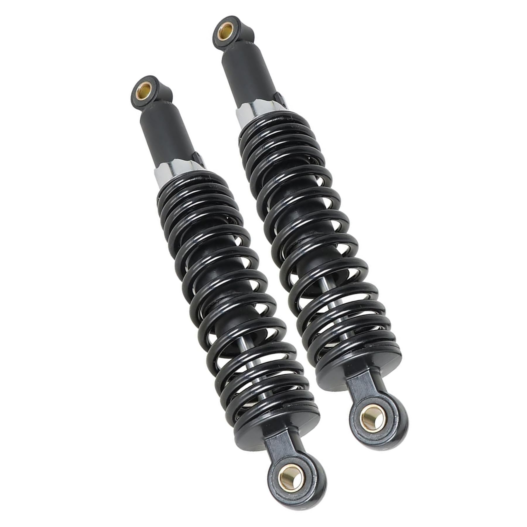 Photo 1 of 1 Pair 12.5Inch 320mm Universal Motorcycle Rear Shock Absorbers Suspension Replacement for Honda Yamaha Kawasaki Suzuki Dirt Bike ATV Go Kart (Black)