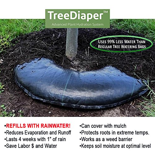 Smart Tree Watering Mat Auto Refills With Rain and Slow Releases As