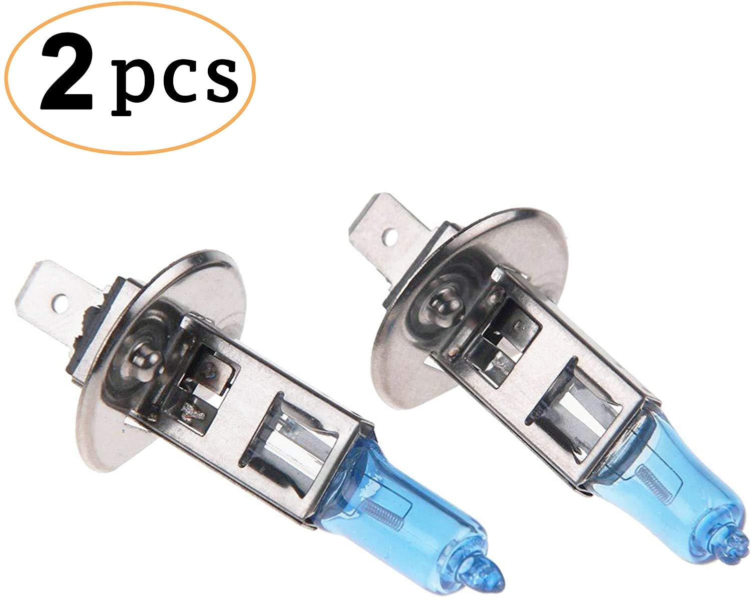 Headlight Bulb, 12 V, 100 W, Super White Halogen Lamp, 5000 K H1