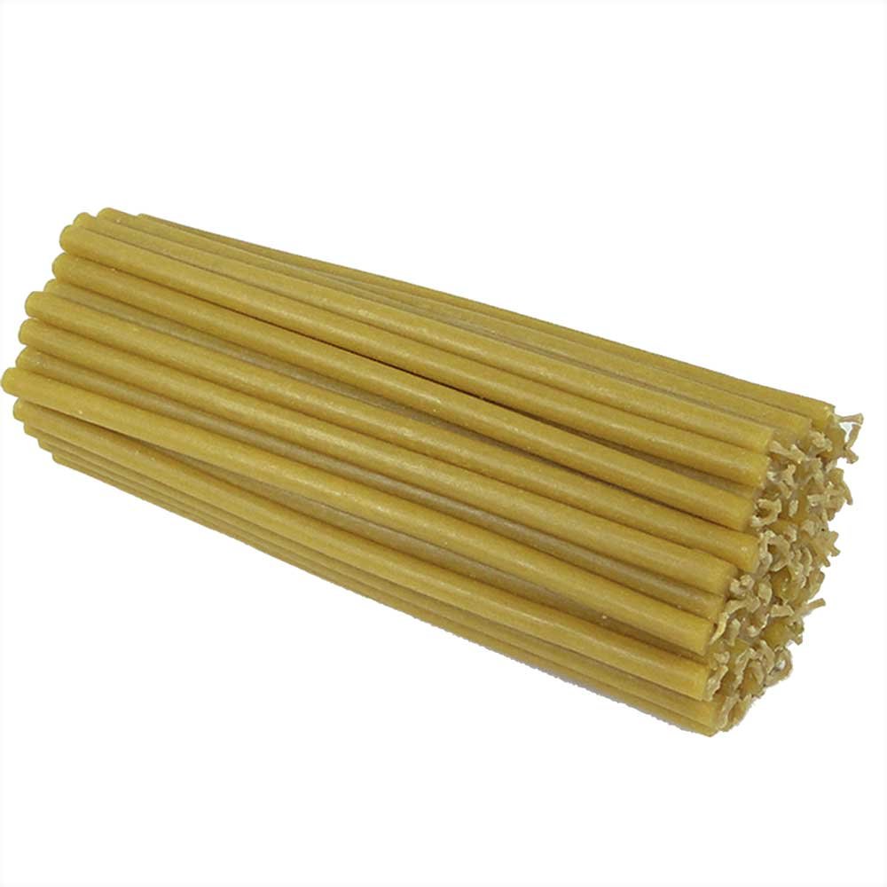 NKlaus 3,9kg (ca. 800 pcs.) Quality Candles Beeswax soot drip-Free House Church Ritual Candles L: 18cm 36262