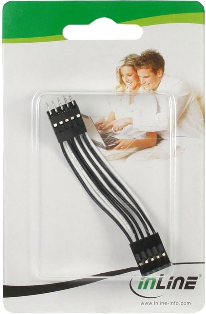 InLine 33440 K USB 2.0 extension cable (2 x 5 pin plug to HDMI plug, 5 cm), gray, 1 item - Image 3