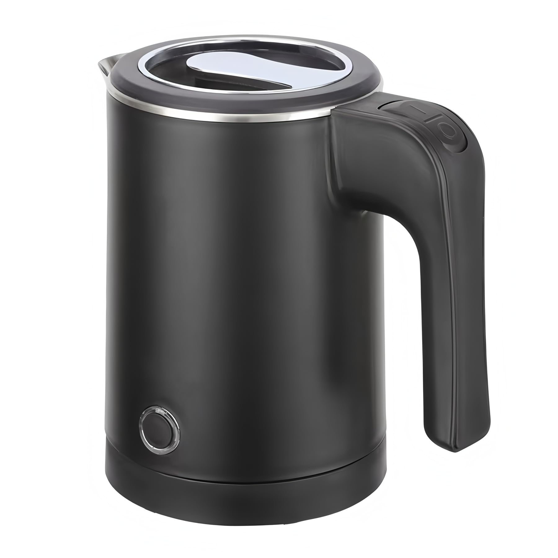 Photo 1 of 0.5L Small Portable Electric Tea Kettle Stainless Steel, Travel Mini Electric Coffee Kettle, Hot Water Boiler Heater for Business Trip, Camping, Travel, Office (Black)