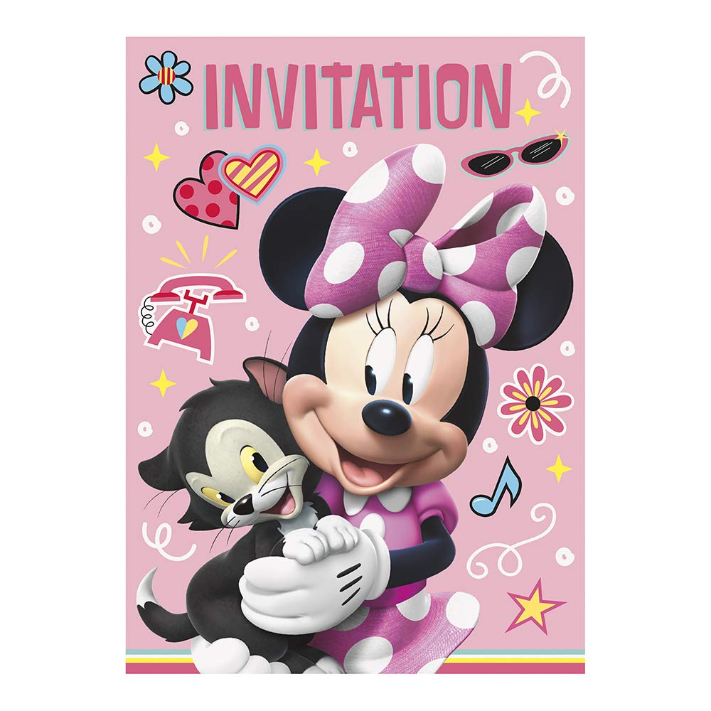 Unique Disney Iconic Minnie Mouse Invitations [8ct]