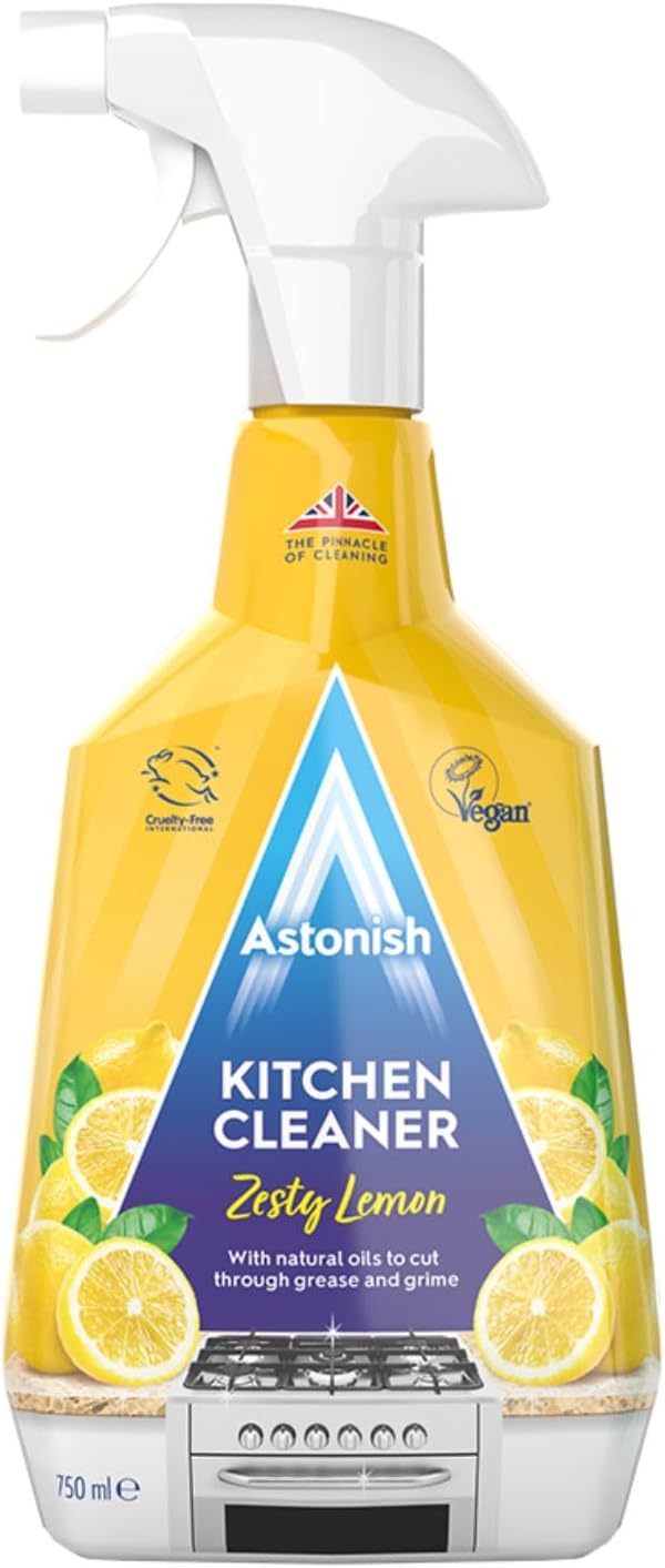 Astonish Kitchen Cleaner 750ml Zesty Lemon Vegan & Cruelty Free