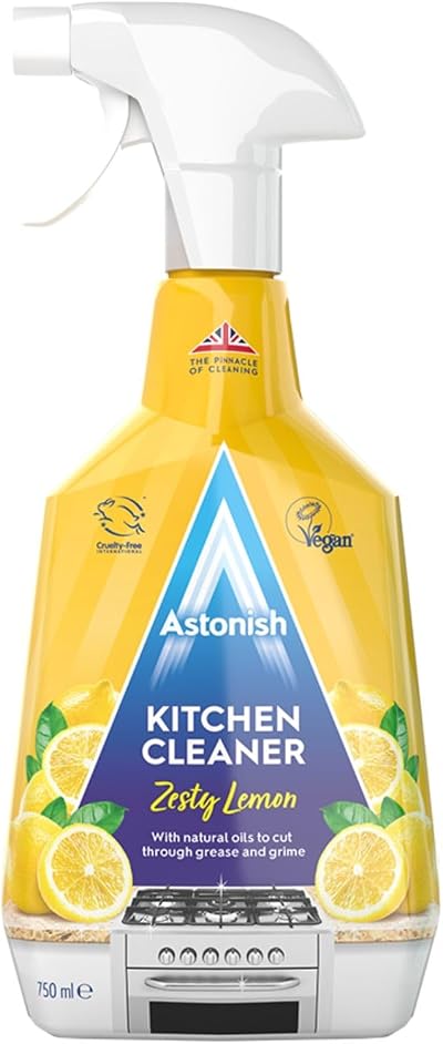 Astonish Kitchen Cleaner 750ml Zesty Lemon Vegan & Cruelty Free