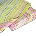 Buff Home Microfiber Kitchen Cleaning Towels - 5 Pack | Fun, Retro Stripes | Premium Microfiber | Clean, Wipe, Absorb | Large 16
