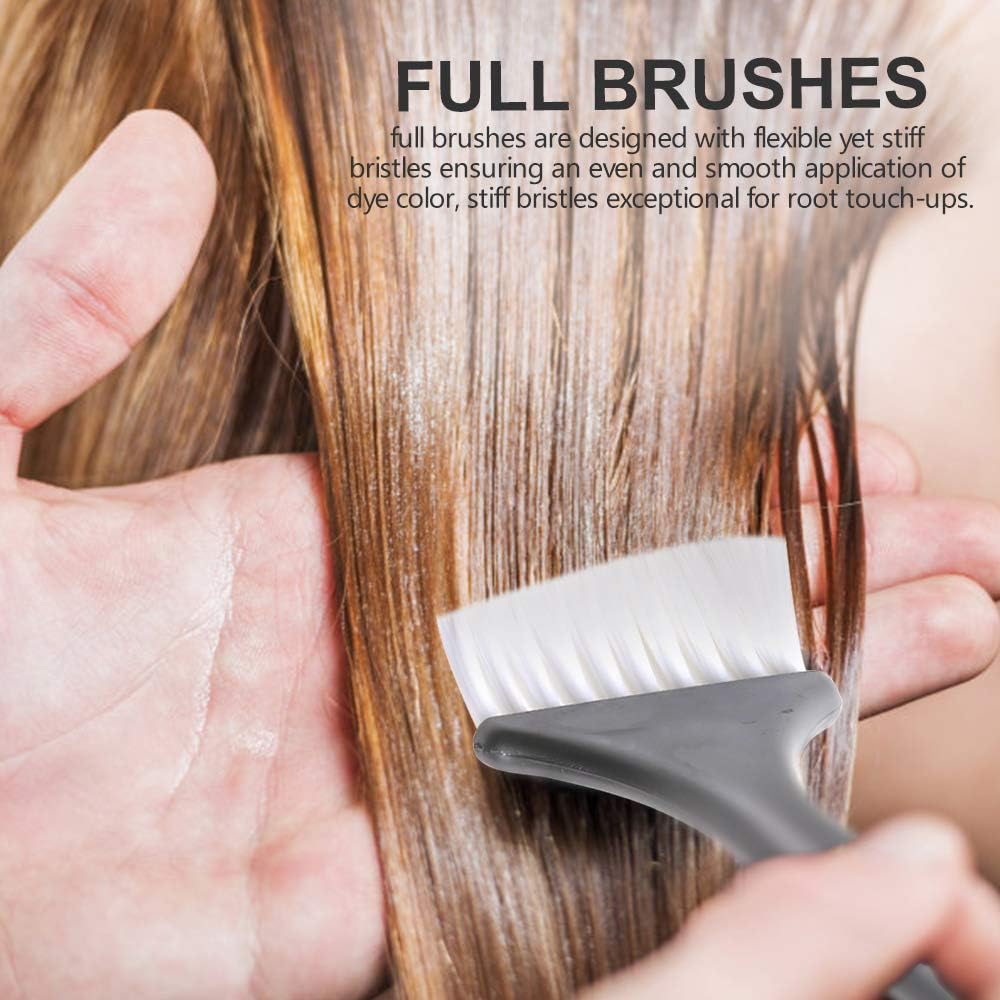 Hair Color Brush and Bowl Set, YGDZ Hair Dye Brush and Bowl Set, Professional Salon Hair Coloring Dyeing Kit, 4pcs Hair Tint Brushes & 2pcs Mixing Bowls: Kitchen & Dining