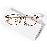 OPTOFENDY Blue Light Glasses for Women, TR90 Blue Light Blocking Glasses Relieve Eyestrain & Anti UV400 Rays