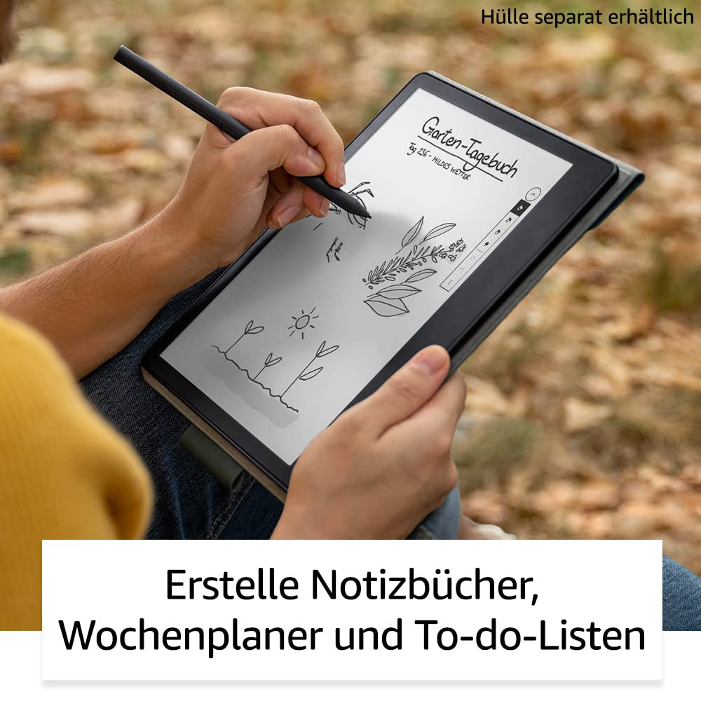 Zertifiziert und generalüberholt Kindle Scribe, der erste Kindle mit Schreibfunktion, mit 10,2-Zoll-Paperwhite-Display mit 300 ppi, mit Premium-Eingabestift | 16 GB 3
