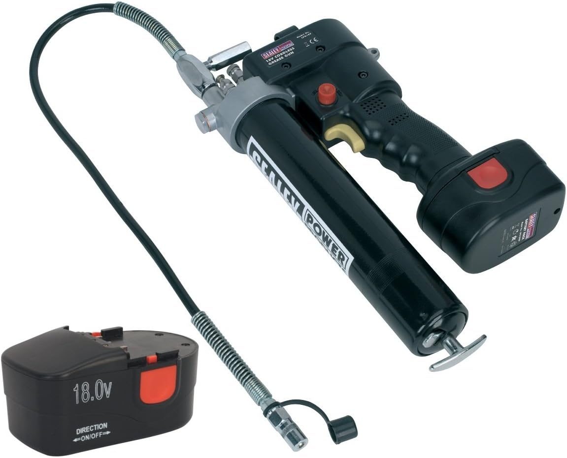 Cordless Grease Gun 18V Sealey CPG18V 18 Volt 2 Battery Amazon.co.uk