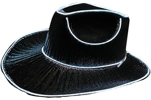 Neon Rancher Hat,Li GHT Up Cowboy Hat,LED Cowboy H at,LED Light Up H at,Bulk Light U p Co wboy Ha ts with Flashing Lights |