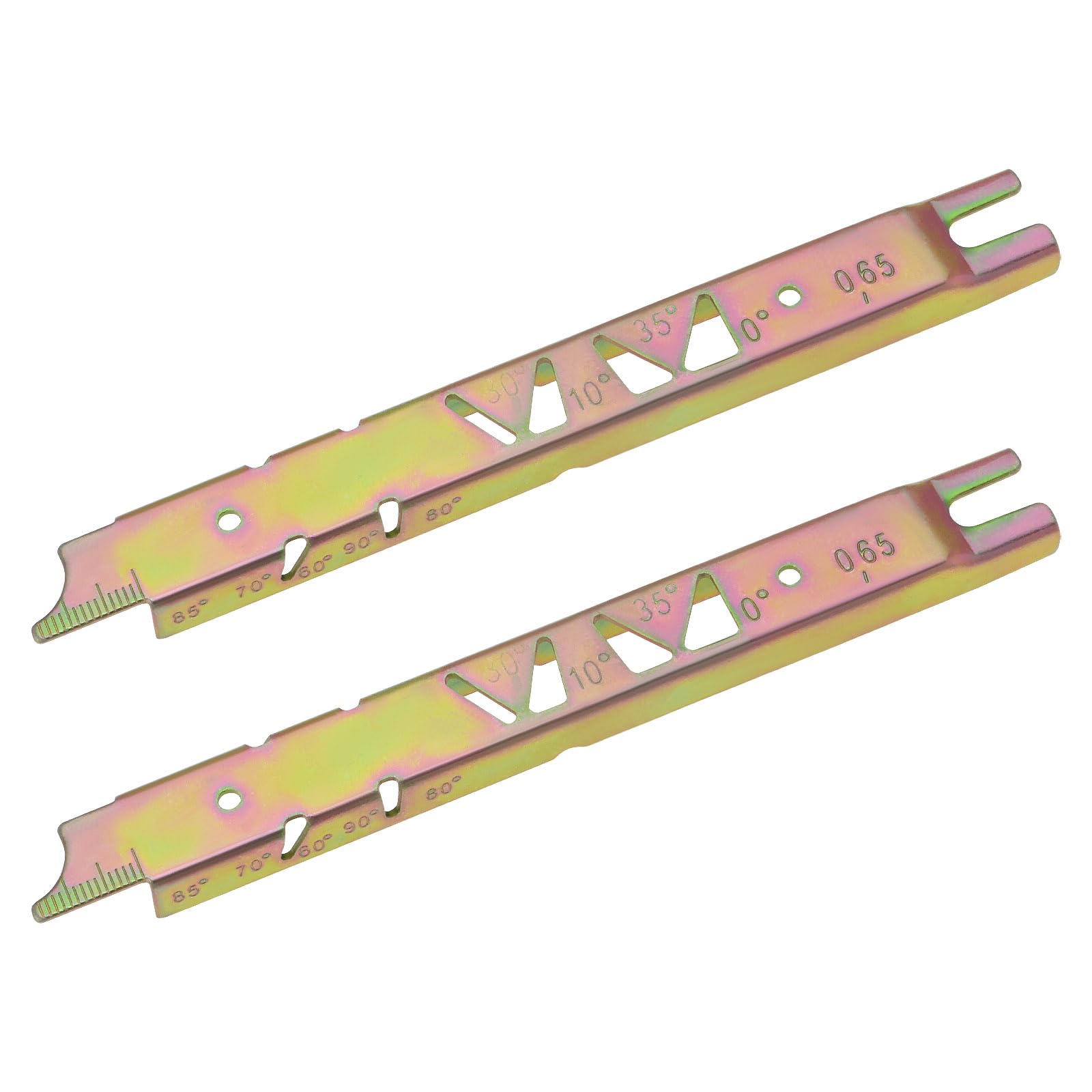 YINETTECH 2Pcs Chainsaw Filing Gauge Tools 1110 893 4000 Chain Depth Gauge Suitable for Chain Pitch 1/4" 3/8" 0.325" 3/8" Chainsaw