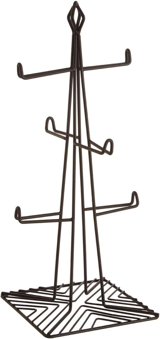 Premier Vertex 6 Mug Tree, Black Powder Coat Finish, H37 x W15 x D15cm - Image 3