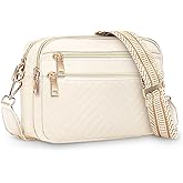 printe Small Crossbody Bags for Women, Vegan Leather Trendy Purses for Women, Travel Handbags with Adjustable Shoulder Strap