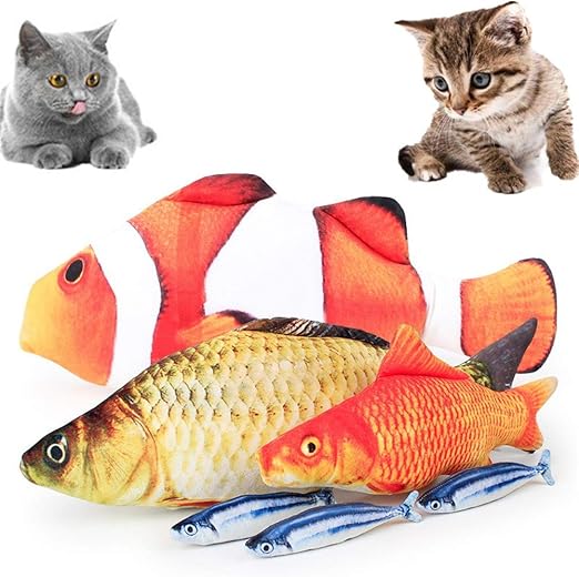 Cat Toys Indoor Catnip Fish Toys For Cats Interactive Cat Toy Cat Wand