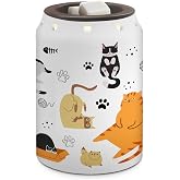 TEDDROP Cat Scentsy Wax Melt Warmer, Cute Cat Gifts for Women | Funny, Ceramic, Housewarming Gifts, Bathroom Kitchen Decor