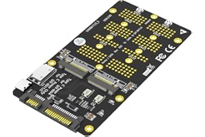 New Version 2 in 1 Combo M.2(NGFF) NVMe SSD/SATA-Bus SSD to SFF-8611/8612 and SATA Adapter