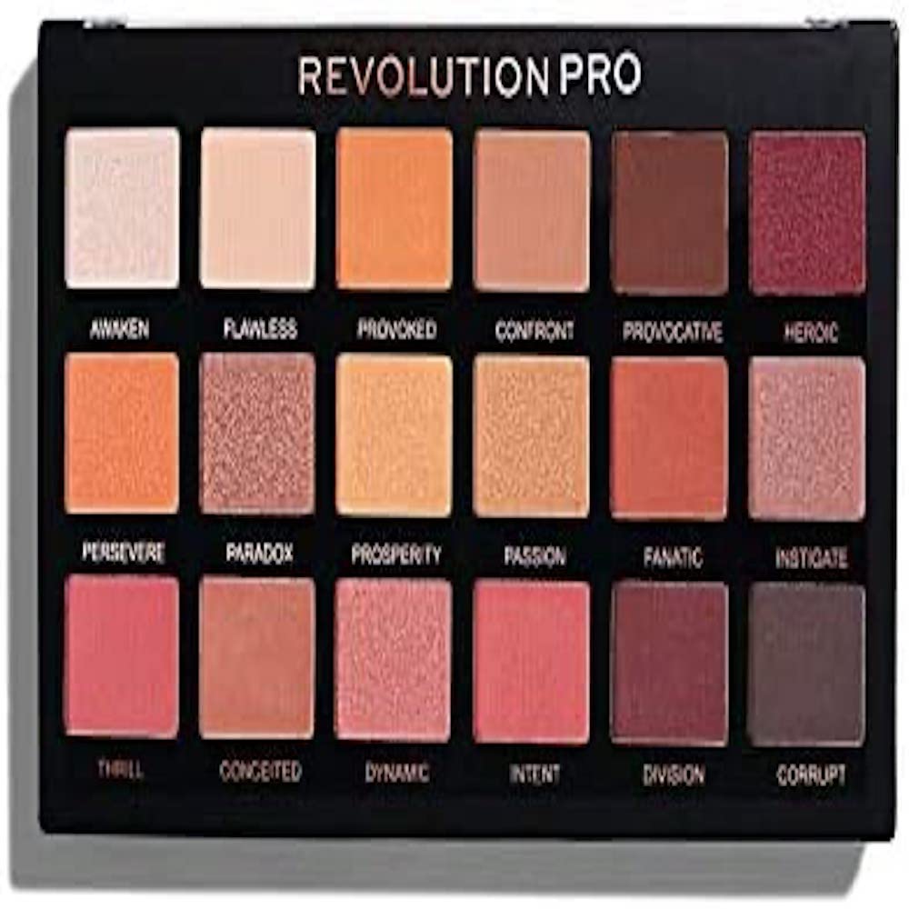 Revolution Beauty London Pro, Regeneration, Eyeshadow Palette, Mirage, 18 Shades, 14.4g