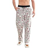 Karlywindow Mens Christmas Pajama Pants PJ Graphic Lounge Pants Sleep Bottoms Casual Drawstring Elastic Waist Sleepwear