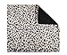 Downtown Pet Supply Thermal Cat Bed - Insulated Cat Mat with Aluminum Film & Sherpa Backing - Washer Safe Faux Fur Cover - Self-Warming Nap - Regular - Animal Print White - 23 x 19in