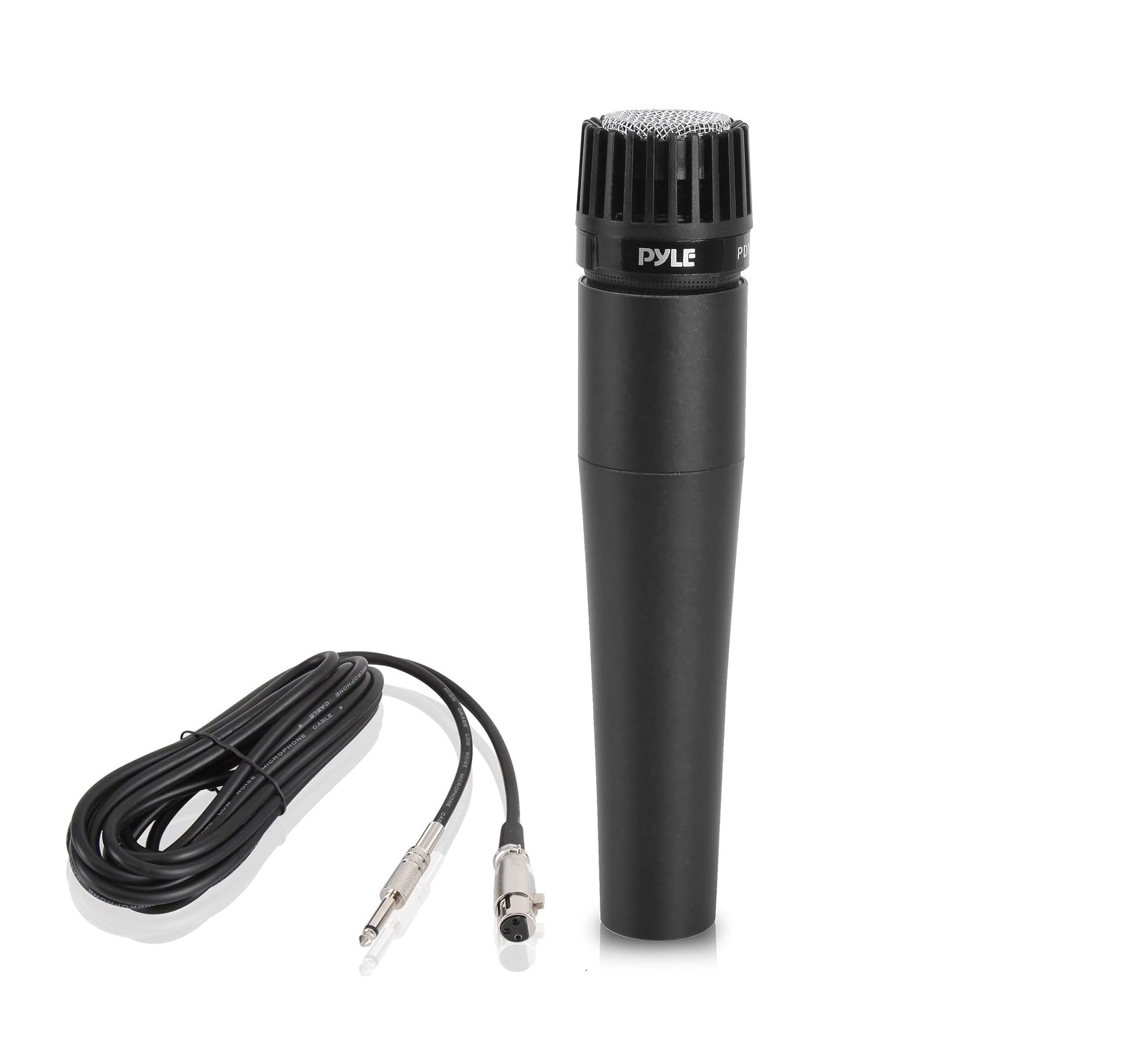 Pyle Dynamic Microphone, Wired Handheld Coil Mic for Singing, Compatible w/ Karaoke Machine-Speaker-Amplifier, Professional for Vocals, Cardioid Plug-in XLR with cable