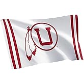Desert Cactus University of Utah Flag - 3 x 5 Feet UT Utes Banner, Indoor/Outdoor Durable Fabric Display (Style I1)