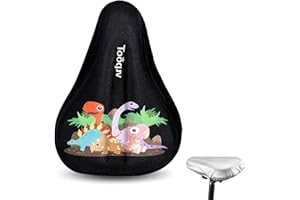 DINTSTYLE Kids Bike Seat Cushion, Kids Bike Seat Cover, with Cartoon Design, Non-Slip, Shock-Absorbing, Easy Install. Universal Fit for Boys/Girls Bicycles