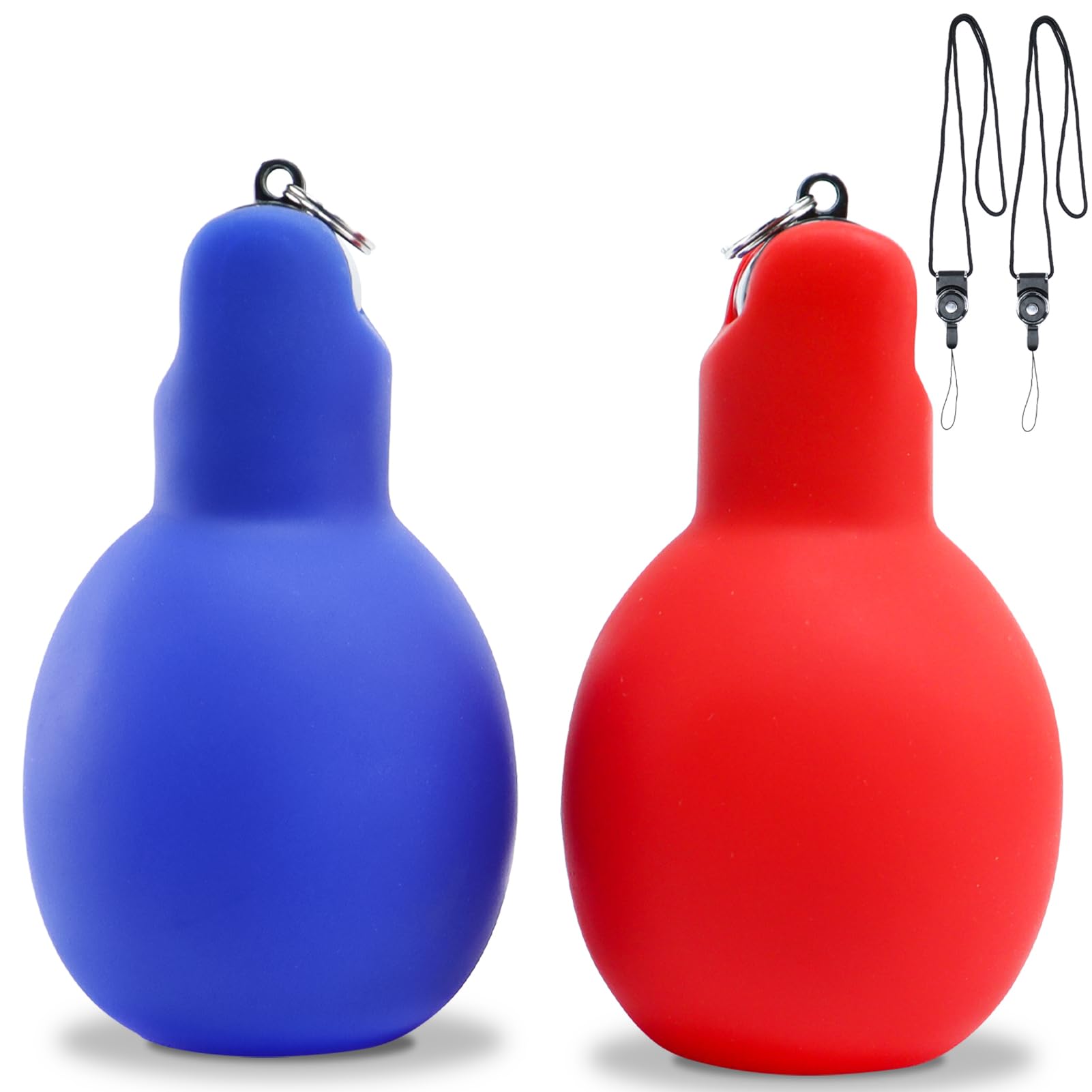 Ruikdly Hand Whistle Squeezy Whistle with Lanyard Whistles for Teachers for Coach Camping Hiking Outdoor Sports Dog Training