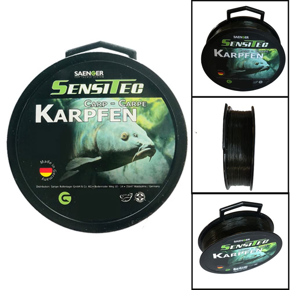 Sensitec Monofilie Nylon Fishing Line 400m Target Fishing Line Fishing Line Craft Line (Carp, 0.30mm)