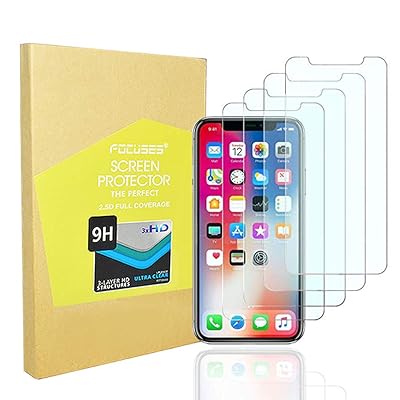 Screen Protector Japan Tempered Glass for iPhone XS/x/10/ten[Anti Blue Light]Anti-glare Screen Film Shield Cover Saver for Apple iPhone XS/X/10/ten[3D Touch][4pack]Full Coverage/Case Friendly/Focuses