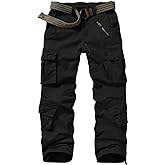 Raroauf Women's Causal Cotton Cargo Pants Military Combat Workwear Capri Pants with 8 Pockets