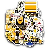 39 PCS American Football Rugby Stickers for Water Bottle, Laptop, Bicycle, Computer, Motorcycle, Travel Case, Car Decal Decoration Sticker 2-2.5 inches