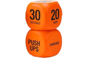 Fitness Dice - 1-Pair Gym Exercise Dice Game 6-Sided,Portable Fitness Gadgets Gym Accessories for Squats Beginner Sports Men 