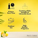 Price's Citronella Tealights 100 Pack Outdoor Candles view 6