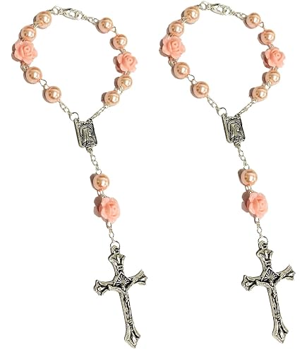 2PCS Car Rearview Mirror Rosary, Cross Blessing Rosary 2PCS Car Rearview Mirror Rosary, Cross Blessing Rosary