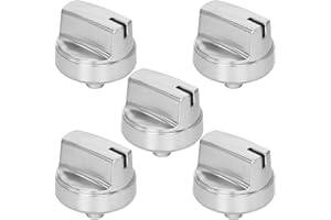 POUOH WB03X29354 Gas Cooktop Knob Compatible with GE Range Cooktop Surface Burner Control Knob Replaces PD00042150 4585908 AP6327766 PS12296156 EAP12296156 Fits Models PGP7030SL1SS (5 PCS)
