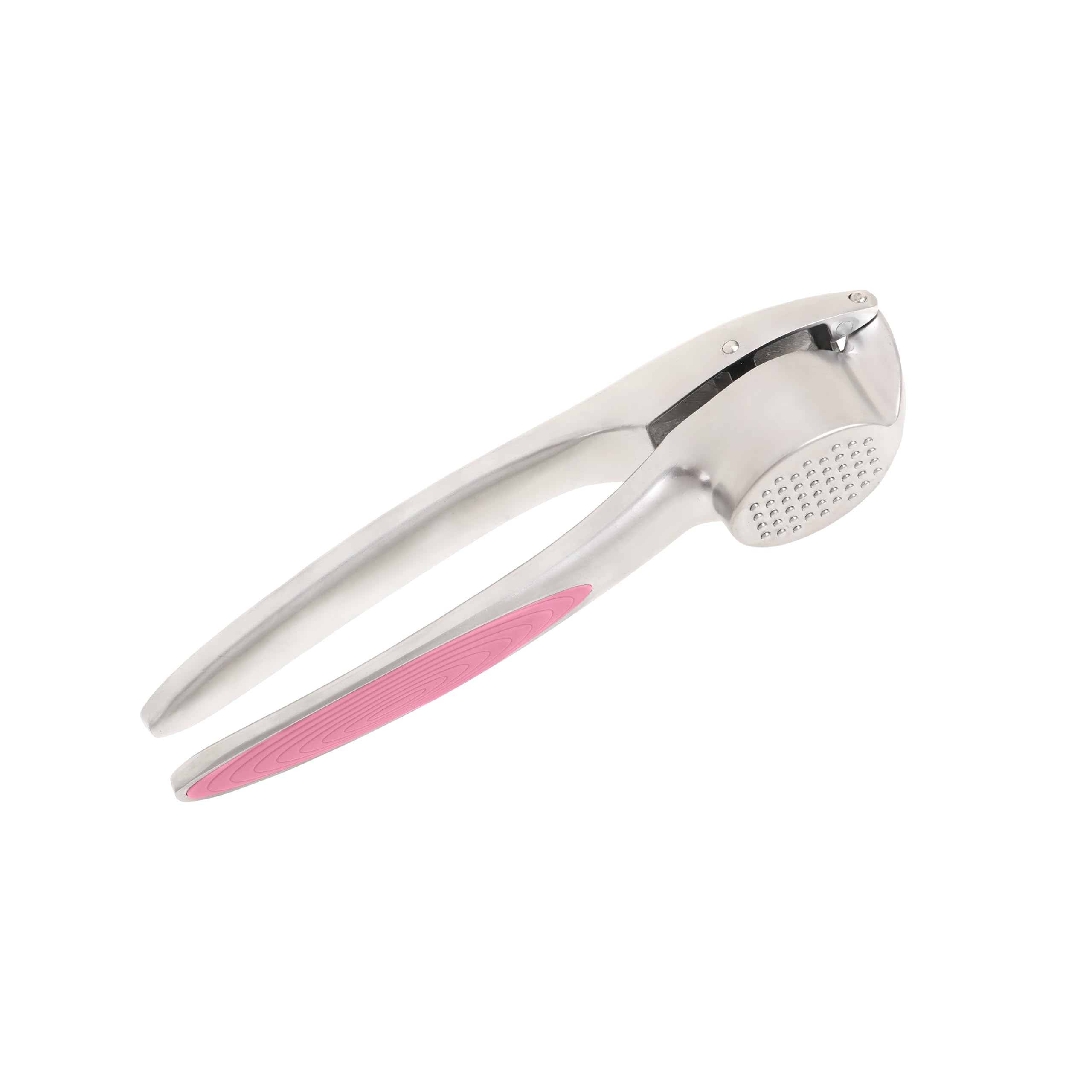 Wiltshire Colour Rush Garlic Press, Chrome Plated, Anti-Slip Soft Grip Handle, Kitchen Garlic Crusher, Press, Mincer, Heavy Duty, Strong and Durable, Easy to Use, Pink, 15.8x3.9x2.8cm