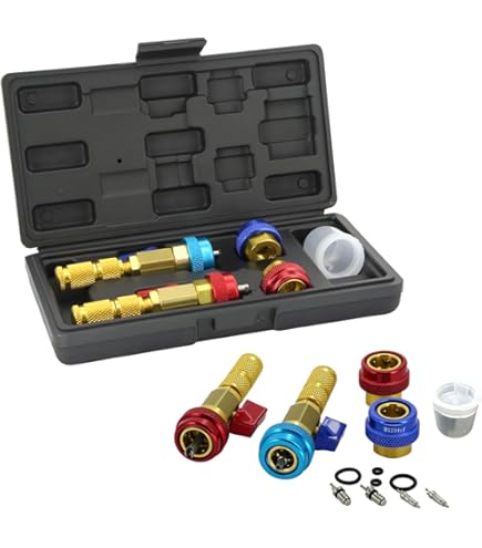 T.O.G. 134 Piece Assortment Schrader Valves R134a Kit 11 Kinds AC Valve - Foto 8