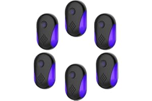 BUGBEAT 2025 Upgraded Ultrasonic Repeller 6 Packs, Indoor Ultrasonic Repellent for Roach, Rodent, Mouse, Bugs, Ant, Mosquito, Mice, Spider, Electronic Plug in Pest Control