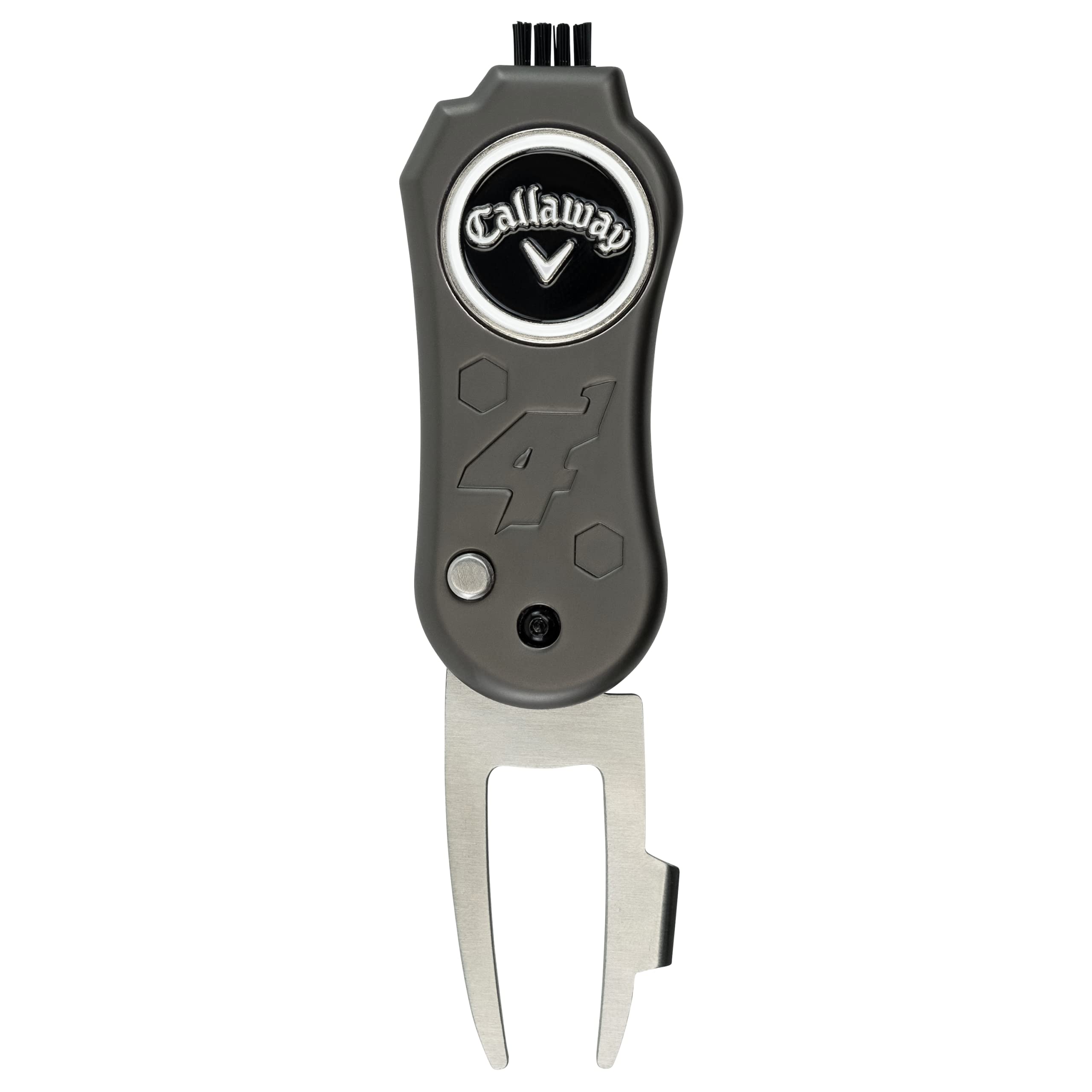 Callaway 4-in-1 Blade Divot Repair Tool - Black Switch Blade 4-Function Golf Divot Tool, One Size, C29009