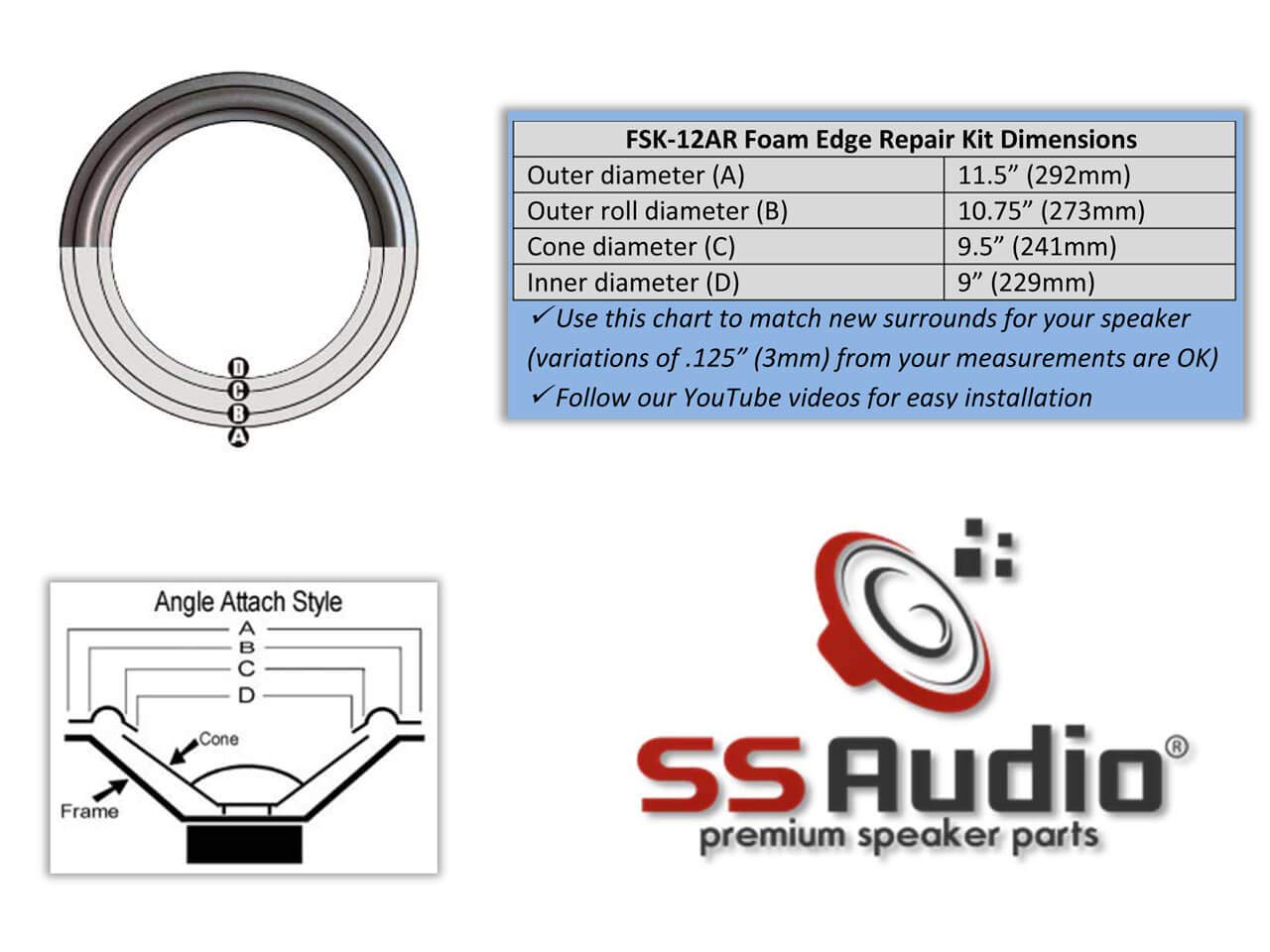cerwin vega box w length height pattern