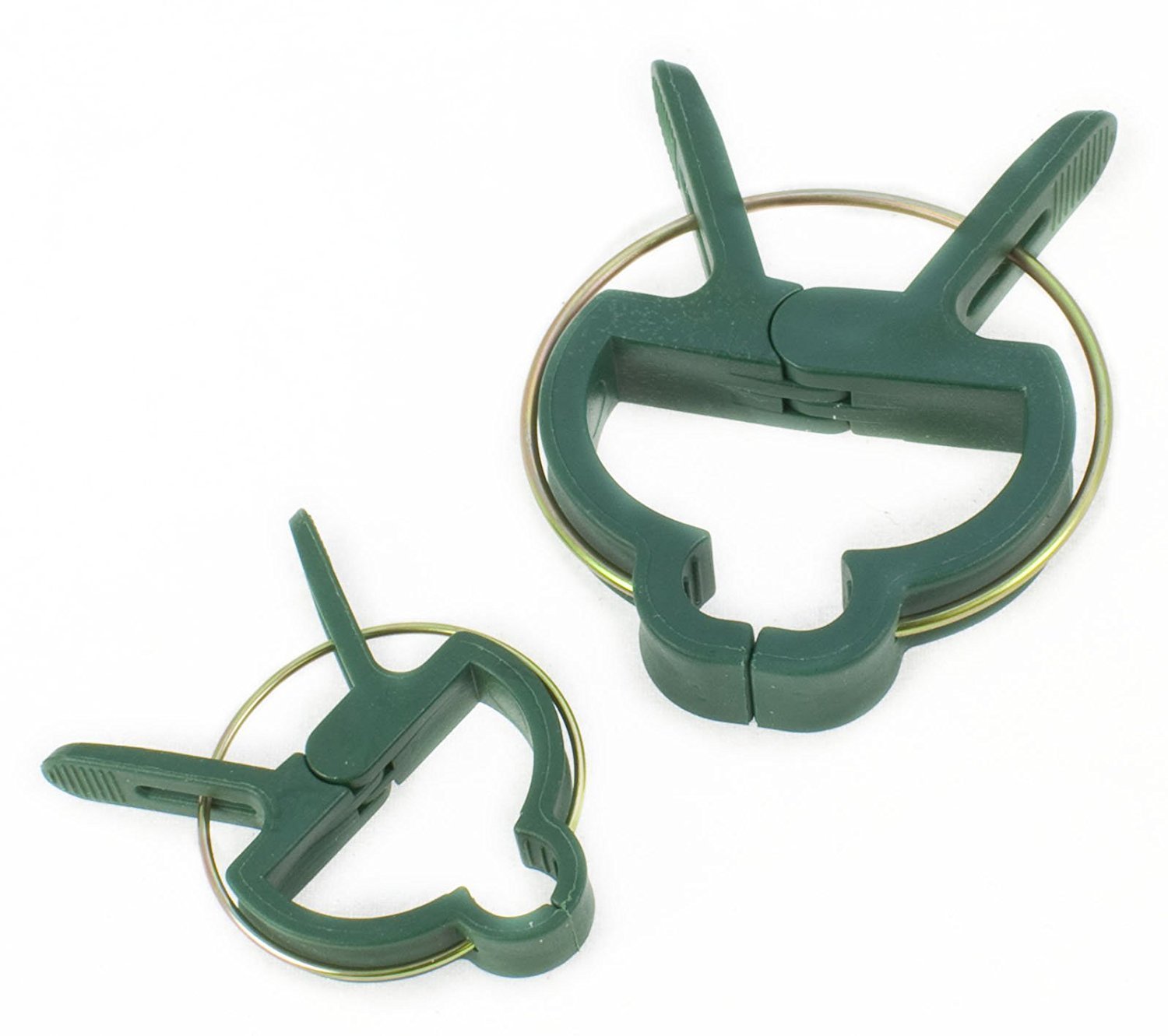 Toolzone 20Pc Garden Plant Support Spring Clips Clamps