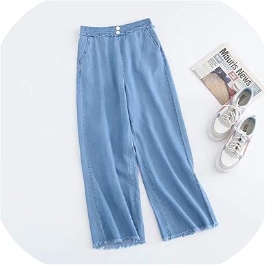 fringe blue jeans