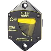 Blue Sea Systems 7035 187-Series Circuit Breaker, Panel Mount, 25A