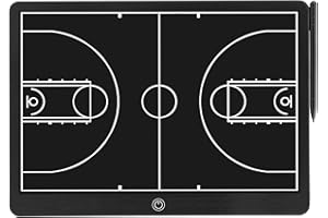 EZTIYU Electronic 16 inch Basketball Coaching Boards, Portable Erasable Pro Strategy Board for Training Teaching Competition Command,Tactical Drawing Tablet Coach Gifts