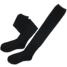 Womdee(TM) Women's Girl's Over Knee High Leggings-Black With Womdee Accessory