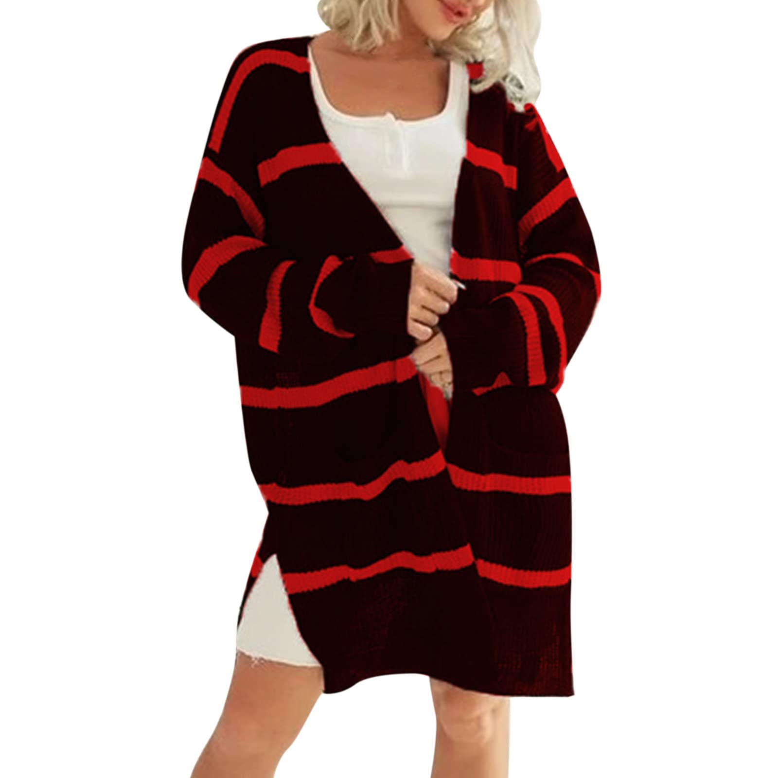 ADJHDFH Y2K Sweater Long Sleeve Button Down