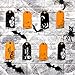Whaline 120 Pack Halloween Gift Tags Trick or Treat Craft Label Tags with 130ft Cotton Rope for Halloween Party Favor, Candy Goodie Bag Art Hanging Cards